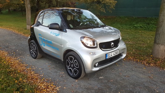 auto test elektromobilu Smart EQ ForTwo