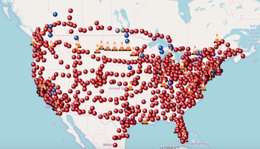 Celkově už globální síť nabíjecích stanic Tesla Supercharger dosáhla počtu 15 000 stojanů v 1716 lokacích.