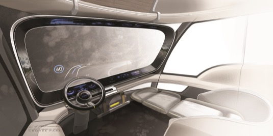 HDC-6 NEPTUNE společnosti Hyundai ztělesňuje její vizi techniky a designu elektricky poháněného nákladního vozidla s palivovými články a nulovými emisemi